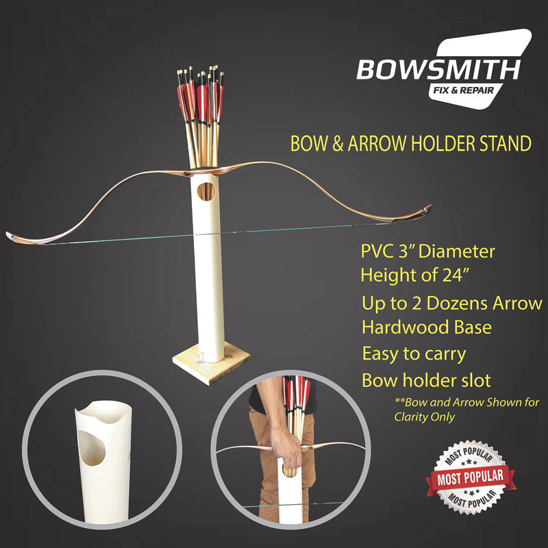 Bow And Arrow Stand Holder 2ft Height Up to 2 Dozens